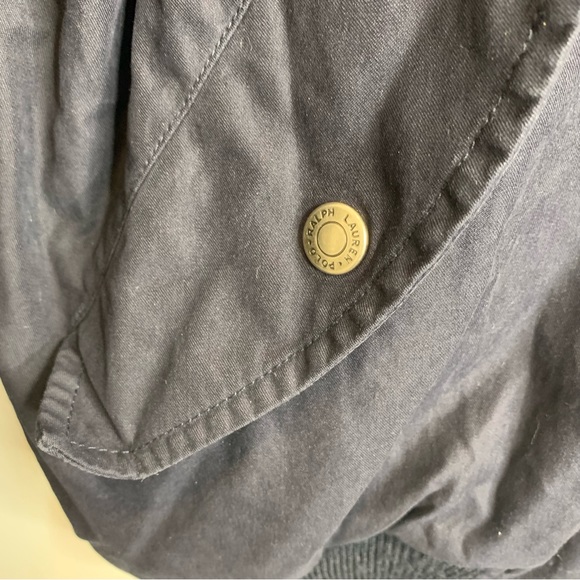 Polo Ralph Lauren Navy Blue Bomber Jacket Lined - Picture 4 of 8